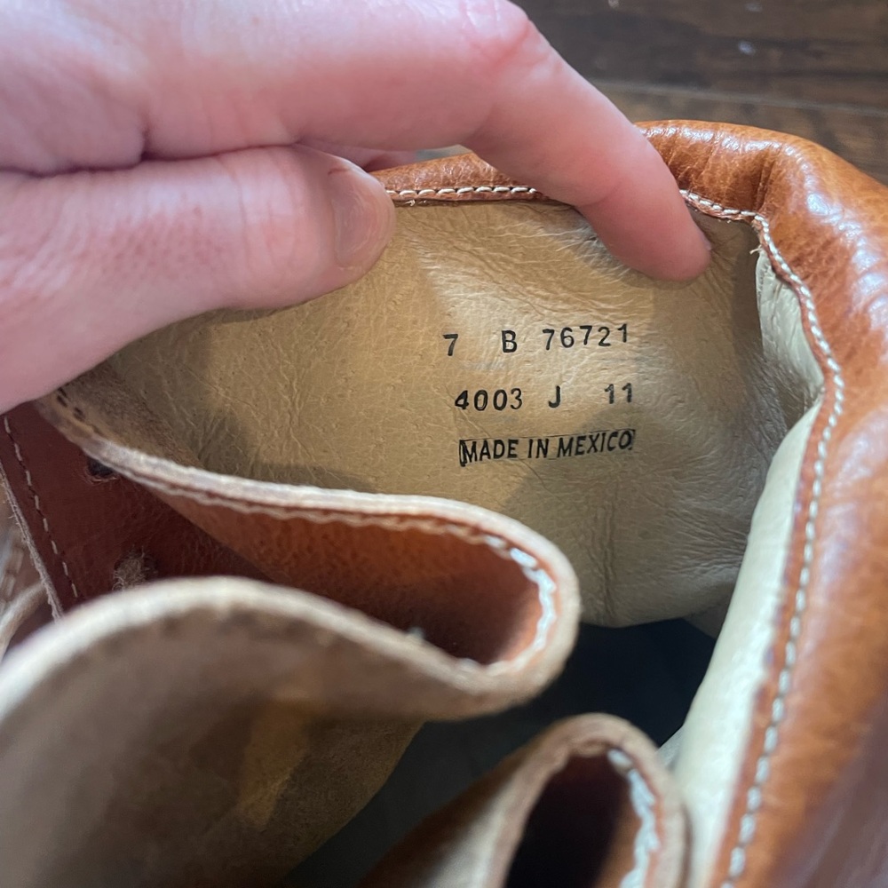 FRYE Owen Leather Lace Up Boots - Picture 6 of 6